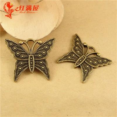 25*20MM Antique Bronze Vintage Retro wholesale Korea butterfly charm beads accessories, animal shaped jewelry, animal pendant