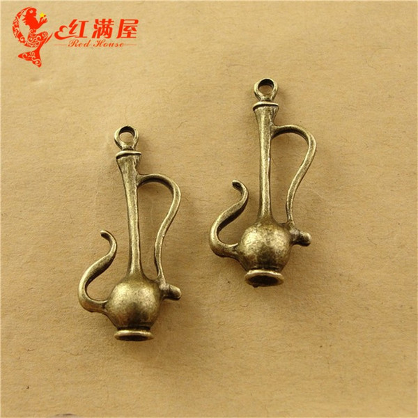 13*29MM Antique Bronze Retro teapot charm pendant beads, DIY jewelry accessories wholesale Korean, charm me brand bulk charms