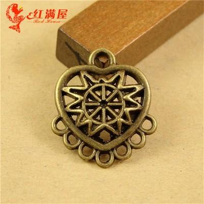 18*21MM Antique Bronze Retro hanging charm connector pendant beads, DIY handmade jewelry wholesale earring making accessories