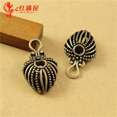 26*15MM Antique Bronze Hollow retro 3D filigree Heart Pendant, DIY handmade jewelry accessories, vintage zinc alloy charms China