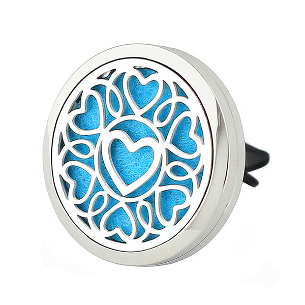 New Arrival 35mm Magnetic Closure Locket 316L Stainless Steel Essential Oil Aromatherapy Car Diffuser Locket Jewelry