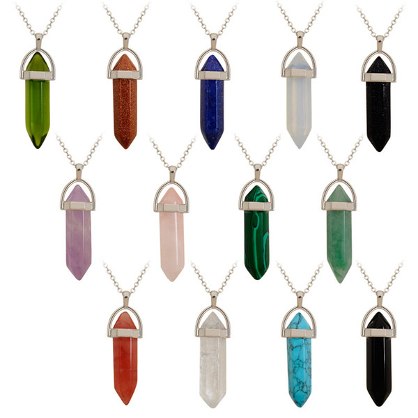 pendent for necklace parts for necklace many colors DIY nacklace Natural stone pendant necklace