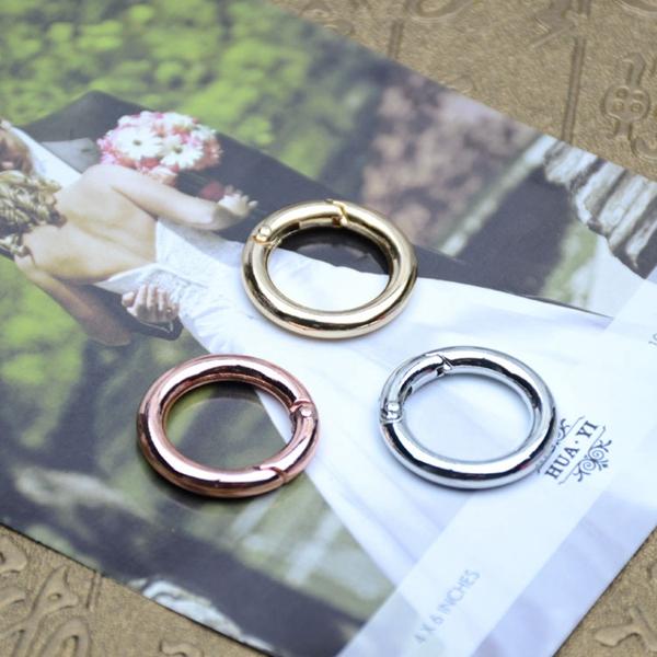 Fashion 10PCS Alloy 25*25mm Phone case metal circle key chain Keyring DIY Jewelry Connector Clasps Accessories