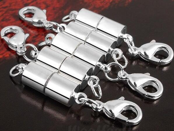 Free shipping straight with lobster clasp buckles accessories wholesale bracelet with magnetic buckle DIY necklace