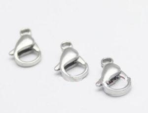 Lot 50pcs in bulk free shipping Good parts ,316L Stainless Steel 12mm silver tone high quality Lobster Clasps jewelry hook silver 9mm