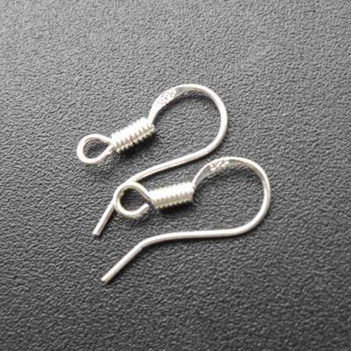 Free Shipping 925 Sterling Silver Earring Hook 17X7mm 100pairs/lot, Jewelry Beads,HOT Sale/HI-Q