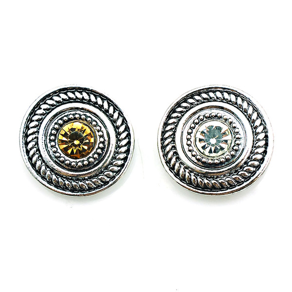 New Arrival Fashion 18mm Snap Buttons 2 Color Alloy Ginger Clasps DIY Noosa Interchangeable Jewelry Accessories