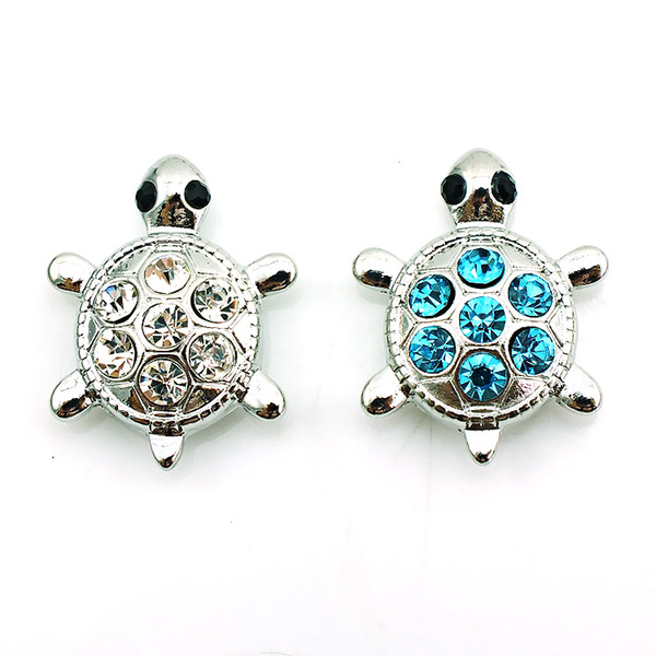 Free Shipping 18mm Snap Buttons 3 Color Rhinestone Tortoise Metal Clasps Fashion DIY Ginger Snaps Jewelry Accessories