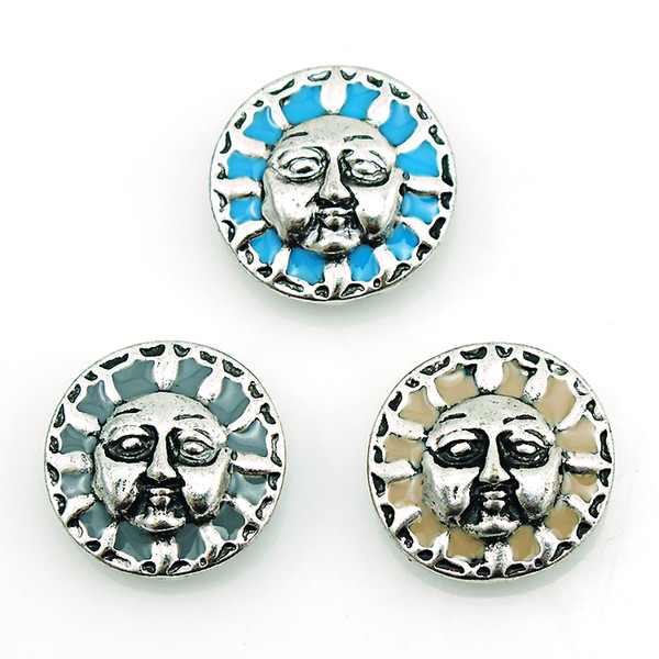 New Arrival Fashion 18mm Snap Buttons 3 Color Maitreya Metal Ginger Clasps DIY Noosa Jewelry Accessories