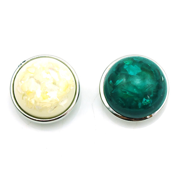 Free Shipping 18mm Snap Buttons 2 Color Plastic Ball Metal Clasps Fashion DIY Ginger Snaps Accessories Jewelry Wholesale