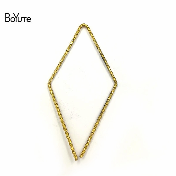 BoYuTe 100 Pcs Metal Brass 1*21*42mm Geometric Wire Accessories Parts Hand Made Diy Jewelry Findings Components