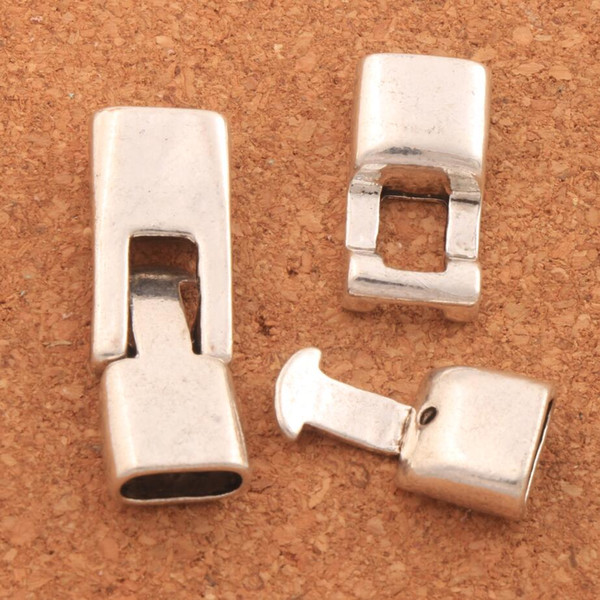 40sets/lot Rectangle Smooth Toggles Clasps Hooks 37x12mm Antique Silver Clasps Jewelry Findings L1541 Jewelry Findings & Components