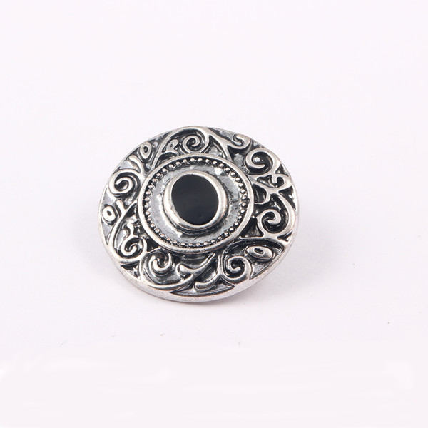 Ancient silver sunflower 18mm noosa chunks button jewelry