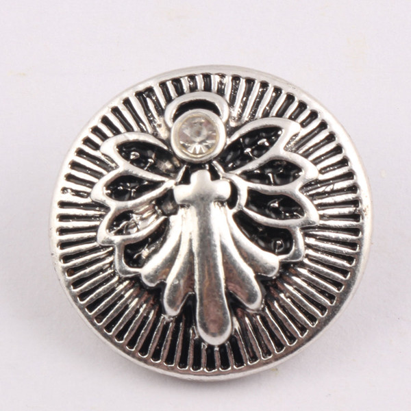 NOOSA Ginger Snap Charms Full Bloom dragonfly Button Jewelry 18mm Snap Button