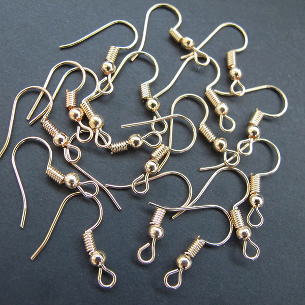 1000pcs/lot DIY Earring Parts Earrings Clasps Hooks Findings Component DIY Jewelry Making Accessories Alloy Hook Ear Wire Jewelry Wholesale