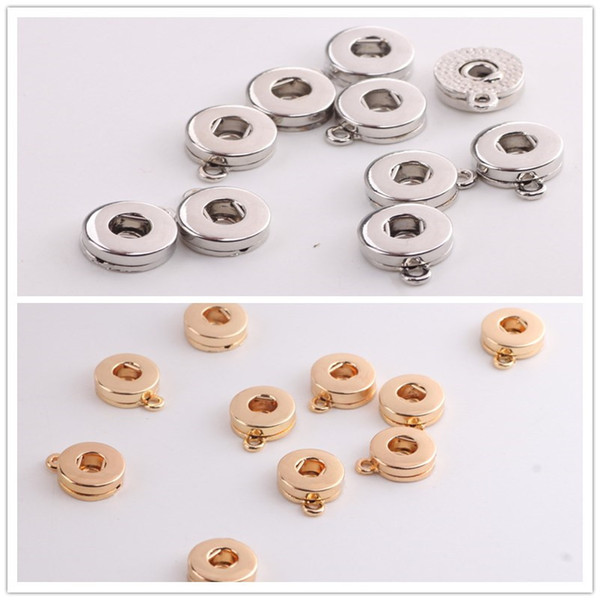 Silver Gold Alloy 12mm 18mm Noosa Ginger Snap Base Interchangeable Accessories for Jewelry Snap Button Base DIY Jewelry Accessory j4855