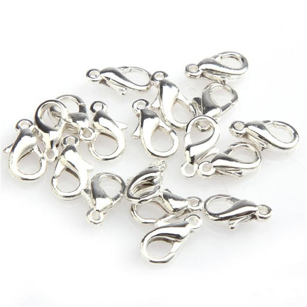 FREE SHIPPING 500PCS Nickle plated lobster clasps 10mm M362 jewerly findings jewellery accessories jewelry part for jewelry shop