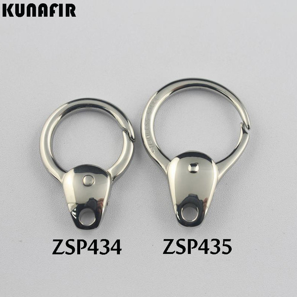 KUNAFIR 316L stainless steel DIY jewelry Finding Components gourd shape key buckle clasps hook accessories parts 10pcs per lot ZSP434/ZSP435