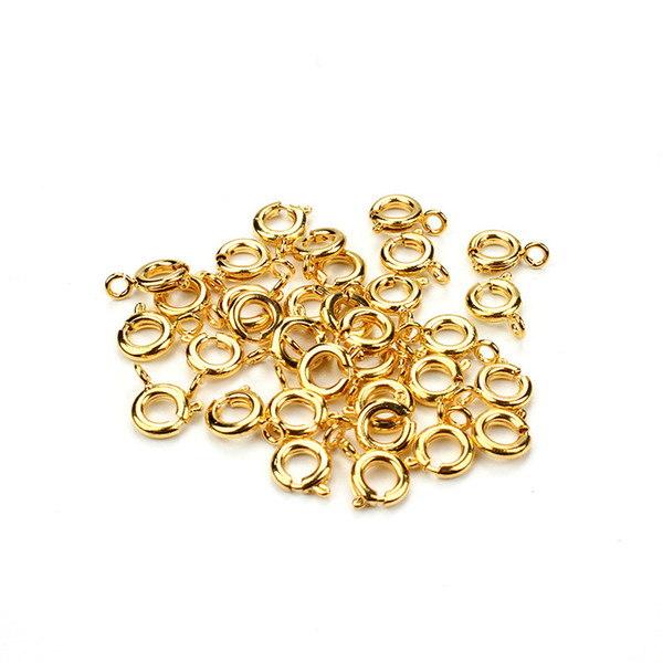 100pcs/lot Alloy round clasps, DIY hook For Jewelry Necklace Bracelet Making