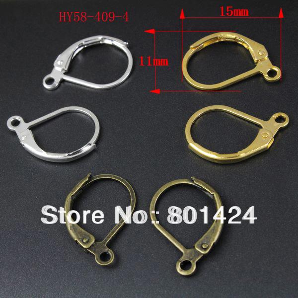 free shipping 58-409 80 pcs diy jewelry finding French Lever Back Splitring Earring accessories for jewelry