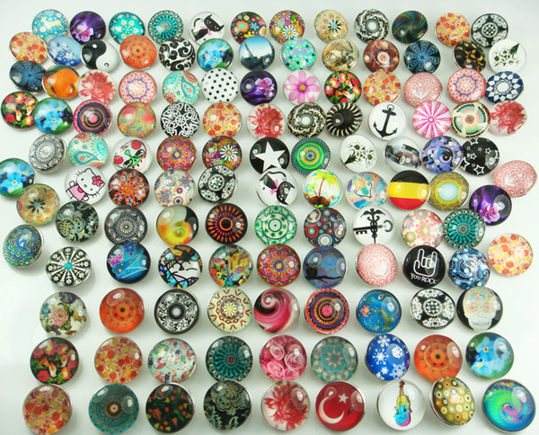 fashion Mixed high quality alloy Chunk Snap Button charm for NOOSA charm Wholesale 18mm mix Series