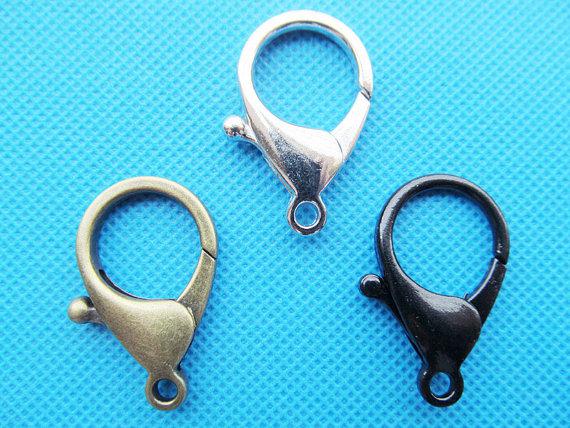 10pcs 35mmx24mm Large Heavy Good quality Antique Bronze Lobster Clasp Hooks Connector Charm Finding,DIY Accessory