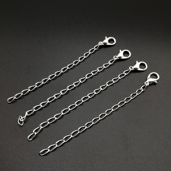 100pcs Silver Plated Necklace Chain Extender+Lobster Clasp FASHION Act the role ofing is tasted necklace bracelet link chain