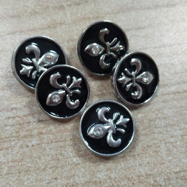 50 pcs Fleur-de-lis Saints Snap 20mm for Ginger Snaps-Noosa Snaps button -Chunk Snap Jewelry free shipping