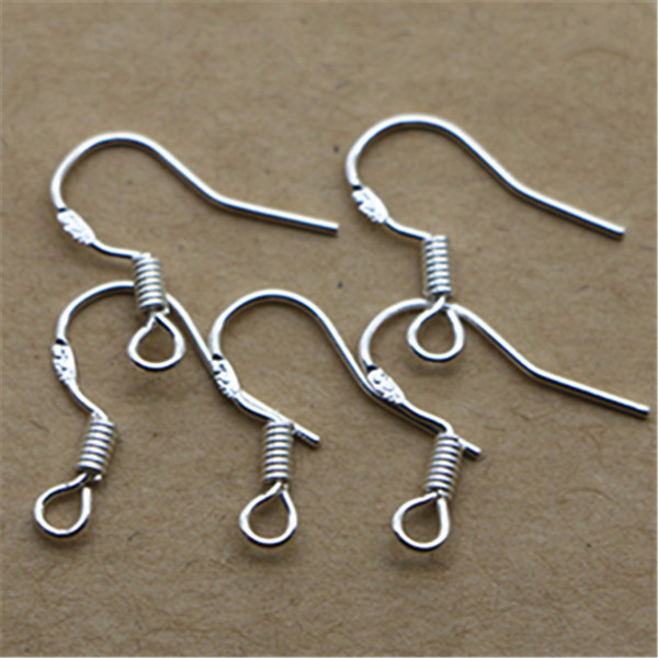 2017 Sterling 925 Silver Earring Findings Jewelry DIY fish Hook Fit Earrings