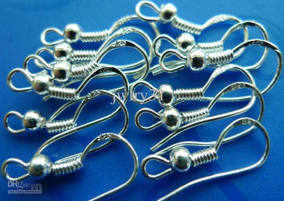 Earrings 925 Silver Polish Ear Wire Hook 925 STERLING SILVER French HOOKS French Style