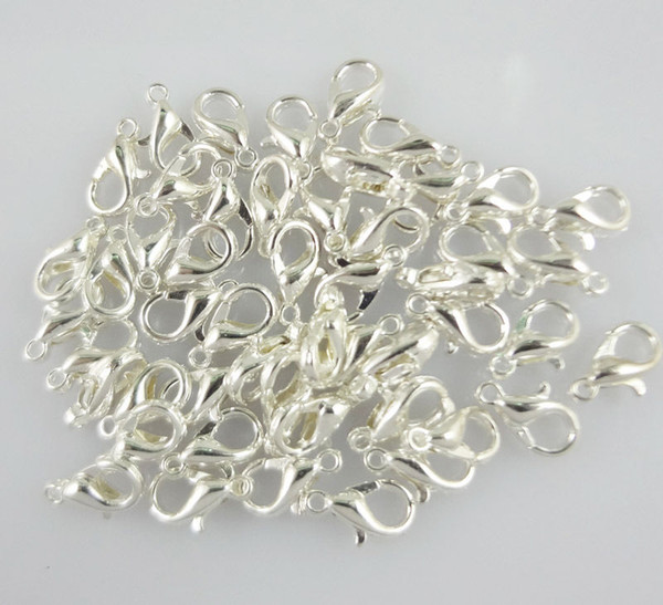 100pcs/lot 10mm Alloy Lobster clasps, DIY For Jewelry Necklace Bracelet Making