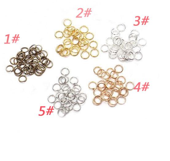 DIY jewelry accessories Hoops lap Manual connection ring Closed loop Gold/silver/white color bronze kc K gold 5 * 7 mm factory direct sale