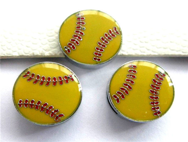 8mm softball slide Charms fit for 8mm bands DIY accessory