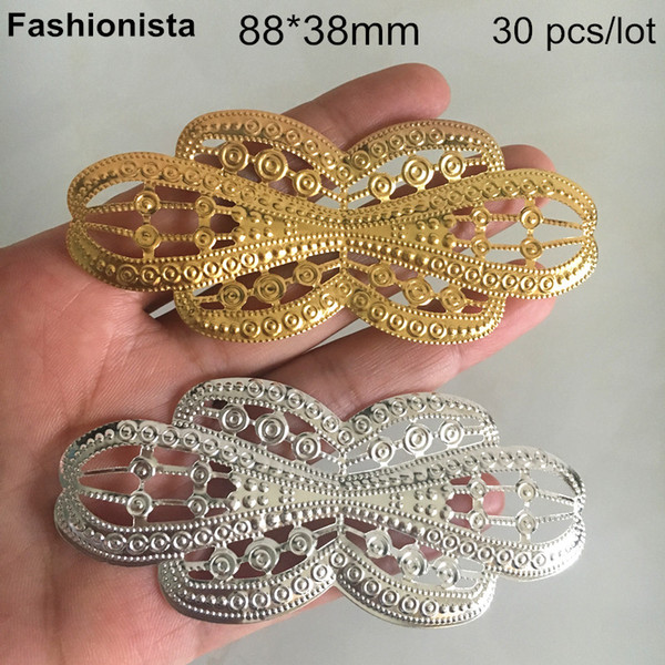 30 pcs Large Cactus Connectors 88*38mm,Metal Filigree Jewelry Supplies,Gold-color,Silver-color,DIY Crafts Findings,DIY