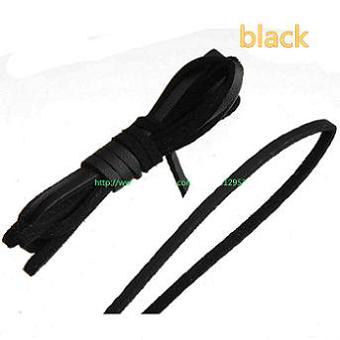 DIY Necklaces Collar 3mm Cords Single Velvet Pu Imitate Leather Fit Handcrafts Multilayer Bangles Flat Black Narrow Jewellery Components 30m