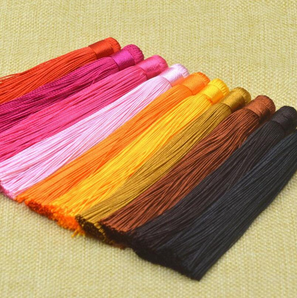 20pcs New 120mm Mixed Cotton Silk Tassels Earrings Charm Pendant Satin Tassels for DIY Jewelry Making Jewelry accessories