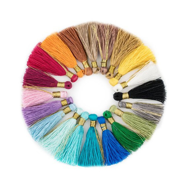 Multicolor Tassel Handmade Braided Rayon Cord National Style Charms For DIY Accessories Handbag Car Crafts Buckle Hanging Gift 2019