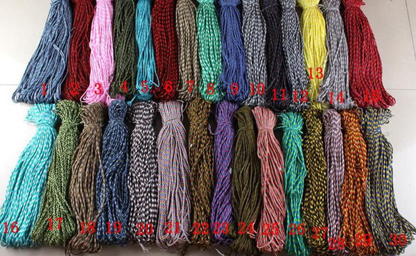 Fashion Hot Paracord 550 Paracord Parachute Cord Lanyard Rope Mil Spec Type III 7 Strand mix colors