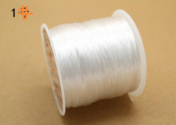 100meters/lot HOt sale DIY jewelry cord Bracelet accessories Hand string rope elastic line crystal transparent beaded material 10meters/roll