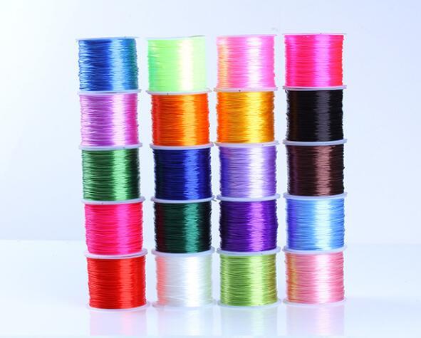 0.7mm 50m/roll Crystal Elastic Beading Cord Thread for DIY Jewellery Making fingings free shipping