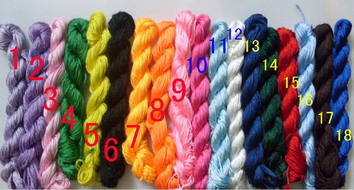 30pcs (1 Piece=30 meters) 1MM Thick Nylon Cord String DIY Shamballa Jewelry Crystal Ball Beads Pave