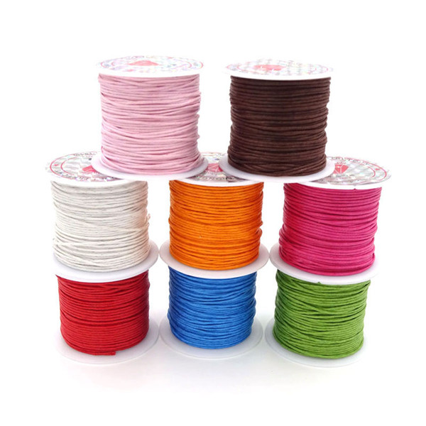 1.0mm 10m Roll Waxed Cord For Bracelet And Necklace Making Wax Cordones Thread String Wholesale Diy Jewelry Accessory