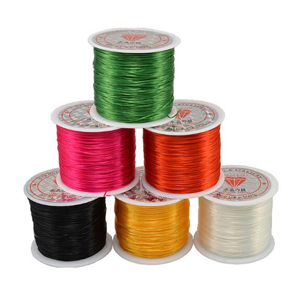 Jewelry String Cord 50M Nylon Cord Elastic Beads Cord Stretchy Thread String for DIY Jewelry Making Beading Wire Ropes Multi Colors Optional