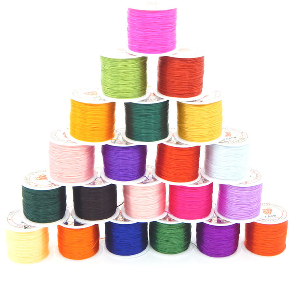 60M 2362 inches DIY Crystal line Elastic line sector beads Elastic crystal line Bead bracelet Elastic rope 25 colors Jewelry string cord