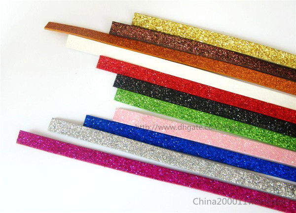 10pcs PU leather Belt (Glint) 8mm wide 1 meter length (Can through 8mm slide charms)DIY Accessories DIY Name Bracelet Free shipping WB022