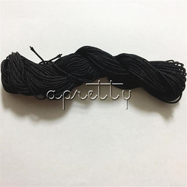 DIY Beads Rope 1mm Wide Black 1 string Jewelry making Cord Rope Popular For Bracelet Necklace