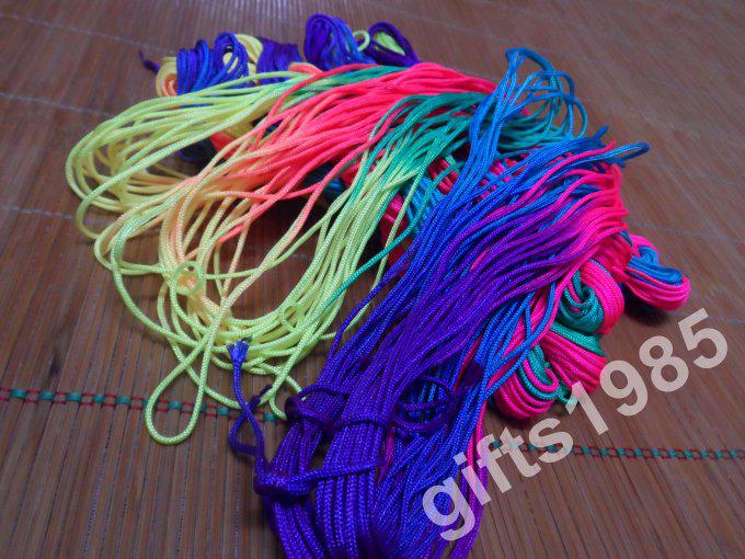 Wholesale 12m 1.5mm Colorful DIY jewelry braided rope versatile 100% good quality