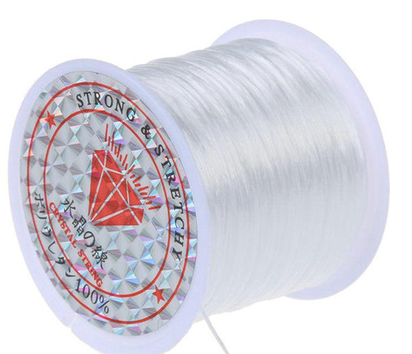 7SIZES WHITE NO Stretchy Crystal String Beading Cord Thread Wire jewelry making