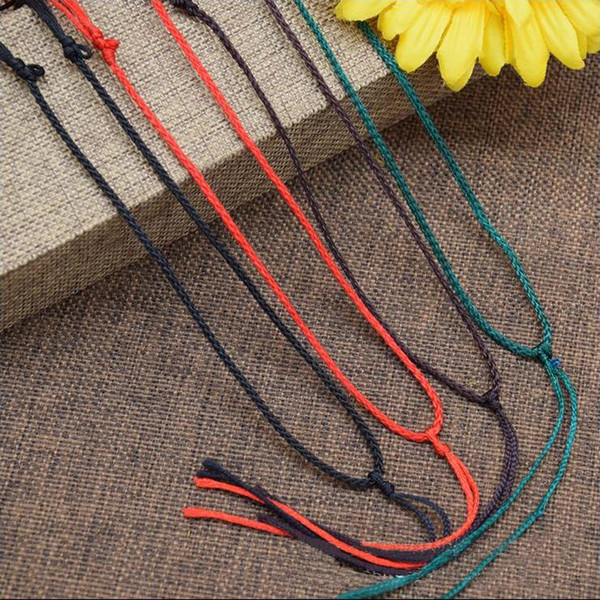 Craft wire 4 color necklace cord String Rope Wire beading wires DIY jewelry component length 45-60cm diameter 1.5mm adjustable for Pendant