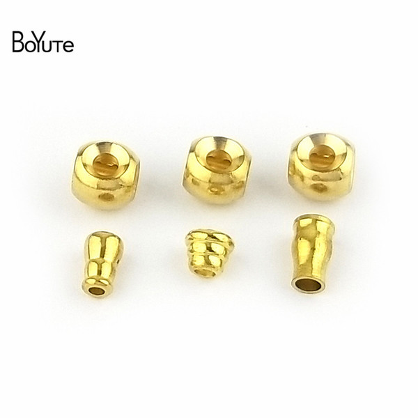 BoYuTe 10 Sets 12MM Metal Brass Connector Beads Diy Buddha Beads for Necklace Bracelet Jewelry Making